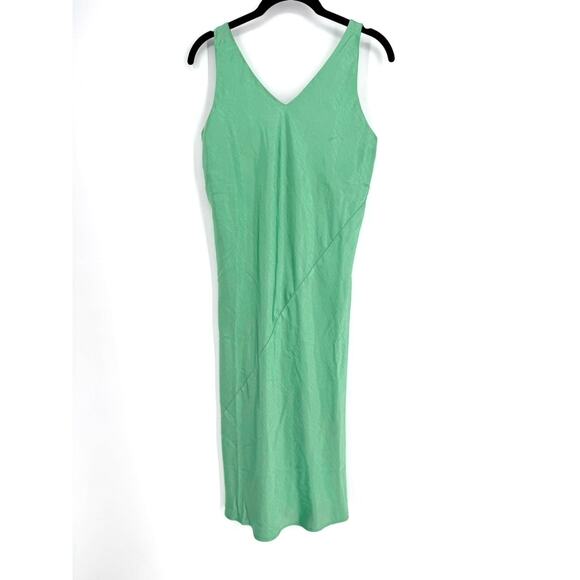 Wildfang The Empower Adjustable satin slip dress in sage size XS - Picture 2 of 11